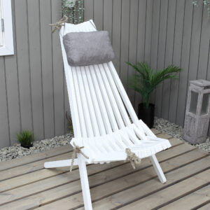 Balta paplūdimio kėdė